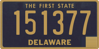 DE license plate 151377