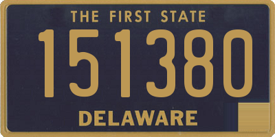 DE license plate 151380