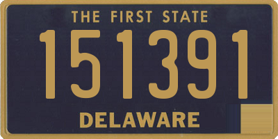 DE license plate 151391