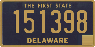 DE license plate 151398