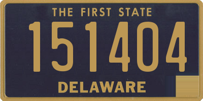 DE license plate 151404