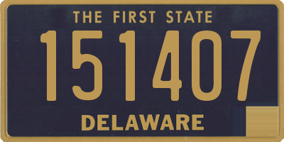 DE license plate 151407