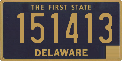 DE license plate 151413