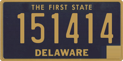 DE license plate 151414