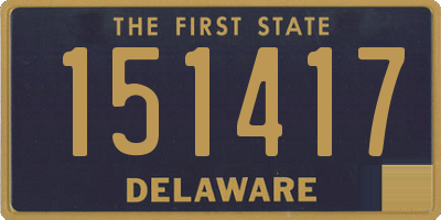 DE license plate 151417