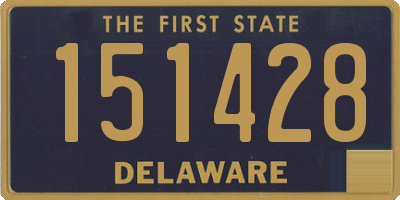 DE license plate 151428