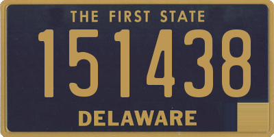 DE license plate 151438