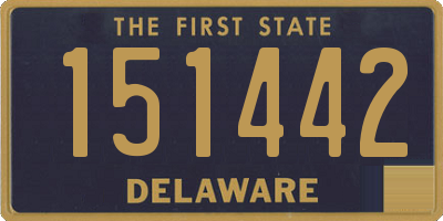 DE license plate 151442