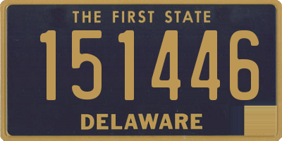 DE license plate 151446