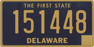 DE license plate 151448