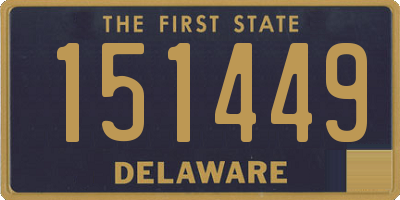 DE license plate 151449