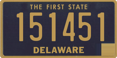 DE license plate 151451