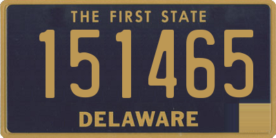 DE license plate 151465