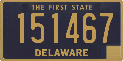 DE license plate 151467