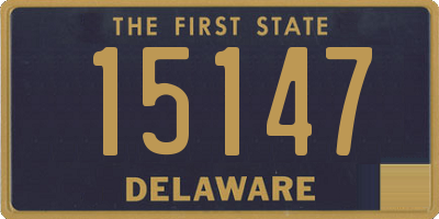 DE license plate 15147