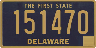 DE license plate 151470