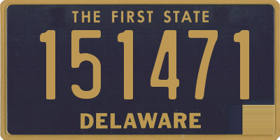 DE license plate 151471