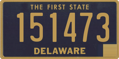 DE license plate 151473