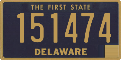 DE license plate 151474