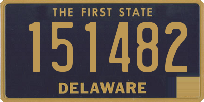 DE license plate 151482