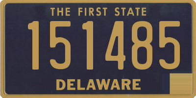 DE license plate 151485