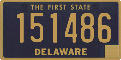 DE license plate 151486