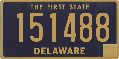 DE license plate 151488