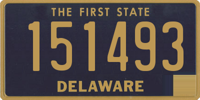 DE license plate 151493