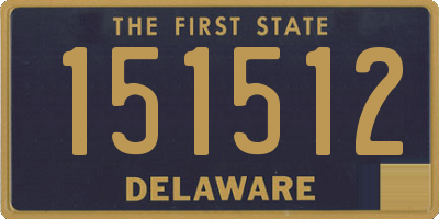 DE license plate 151512