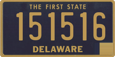 DE license plate 151516