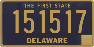 DE license plate 151517