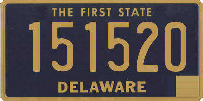 DE license plate 151520