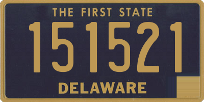 DE license plate 151521