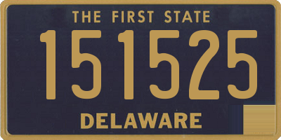 DE license plate 151525