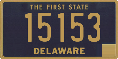 DE license plate 15153