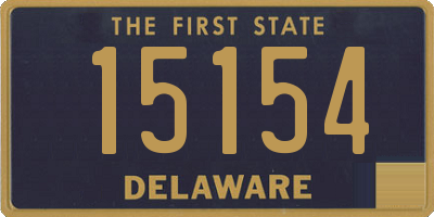 DE license plate 15154