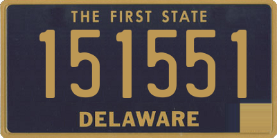 DE license plate 151551