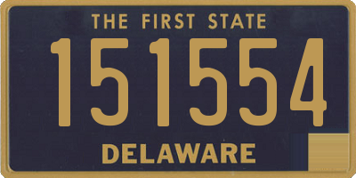 DE license plate 151554