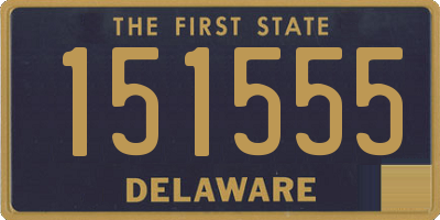 DE license plate 151555