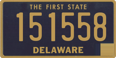 DE license plate 151558