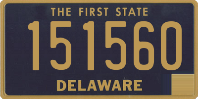 DE license plate 151560