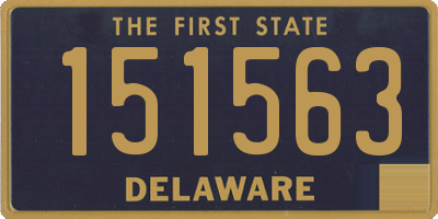 DE license plate 151563