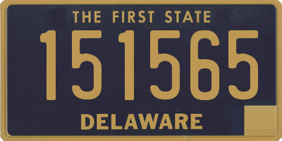 DE license plate 151565