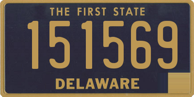 DE license plate 151569