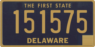 DE license plate 151575