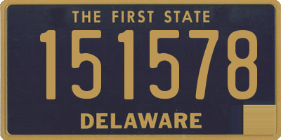 DE license plate 151578