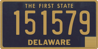 DE license plate 151579