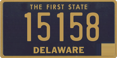 DE license plate 15158