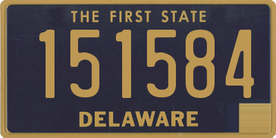 DE license plate 151584