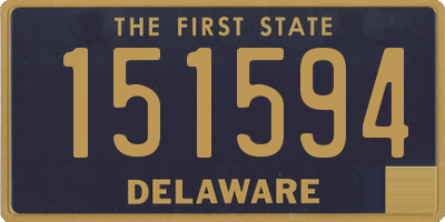 DE license plate 151594